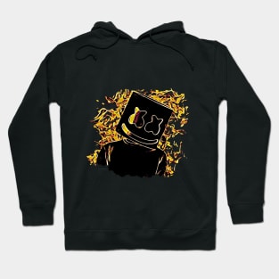 Marshmello in The Yellow Flames Hoodie
